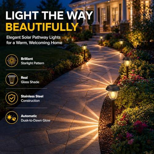8 Pack Solar Lights Outdoor (8 Count)
