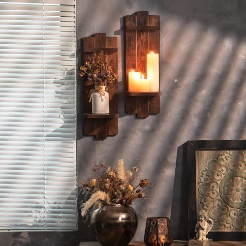 Large Wall Candle Sconces Set of 2 (2 Count)