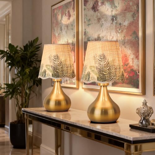 Gold Small Bedside Cute Table Lamp for Bedroom