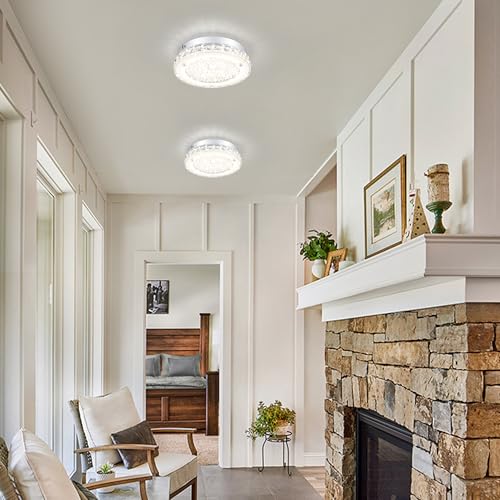 Crystal Ceiling Light Fixture Flush Mount LED Modern Ceiling Light