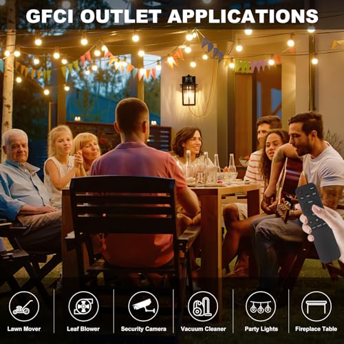 Porch Light with GFCI Outlet with Remote (2 Count)
