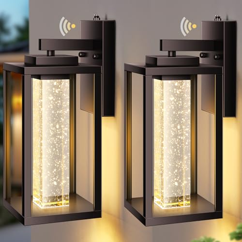 Oil Rubbed Bronze Outdoor House Lights Fixtures Wall Mount (2 Count)