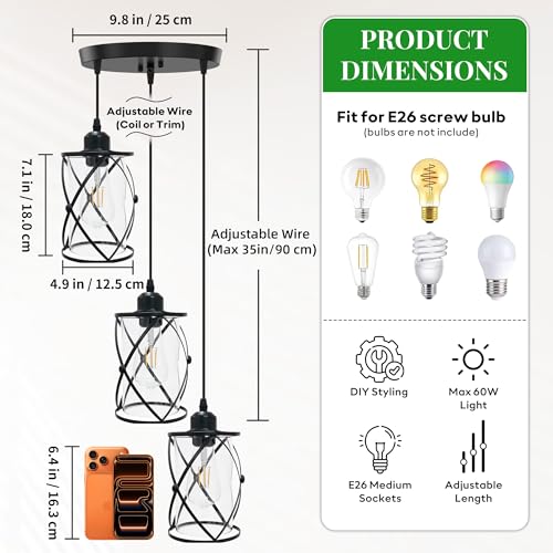 3 Light Pendant Lighting