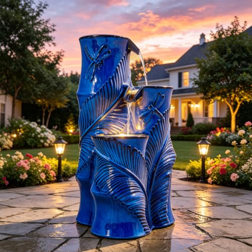Autodaya 25" Tropical Outdoor Fountain