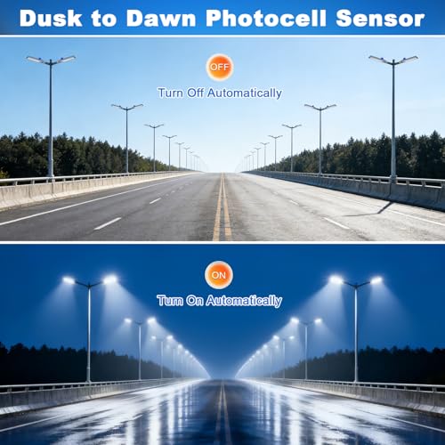 480W LED Parking Lot Light Slip Fitter Dusk to Dawn Photocell