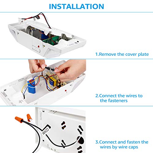 8 Pack LED Emergency Lighting with Battery Backup White (8 Count)