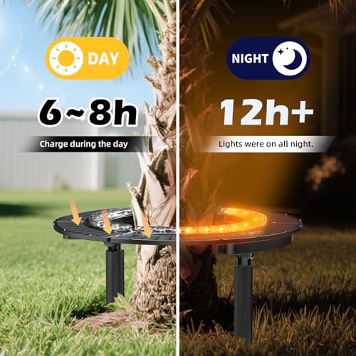 Wireless Solar Palm Tree Lights Outdoor