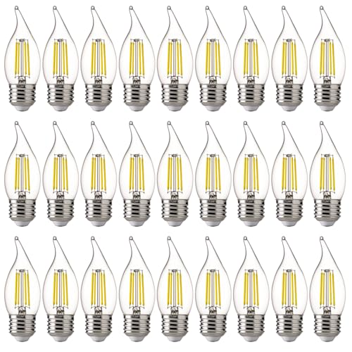 LED Chandelier Edison Bulbs 5000K Daylight (21 Count)