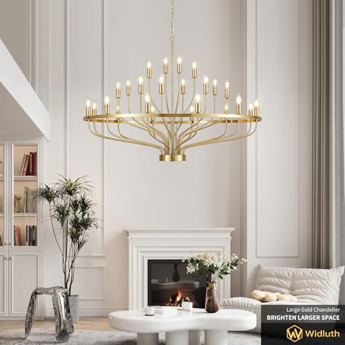47.2" Large Gold Chandelier