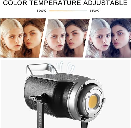 GVM 200W LED Video Light with Softbox