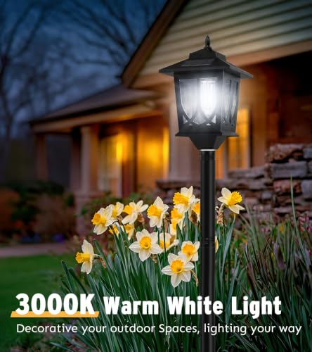 63" Solar Lamp Post Light 2 Pack
