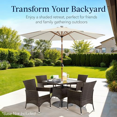 10ft Solar Market Patio Umbrella w
