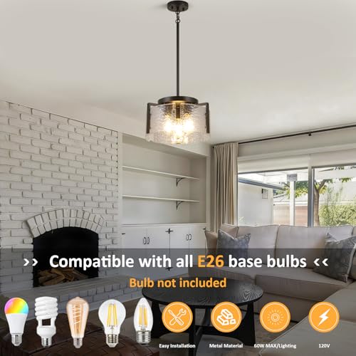 Black Chandelier for Dining Room Light Fixture