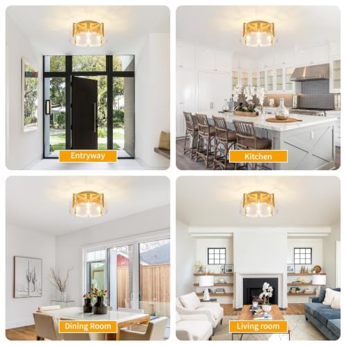 4 Light Semi Flush Mount Ceiling Light