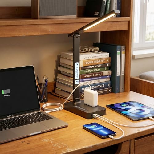 Desk Lamp with USB Charging Port