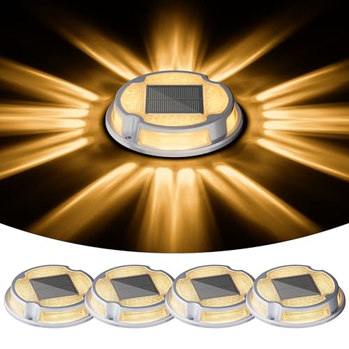 Solar Driveway Deck Dock Marine Lights 2 Colors Modes