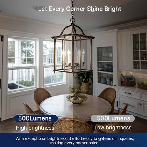 100W Equivalent LED Chandelier Light Bulbs E26 Base (12 Count)