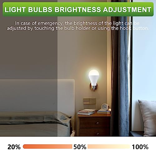 10 Pack Rechargeable Emergency Light Bulbs (10 Count)