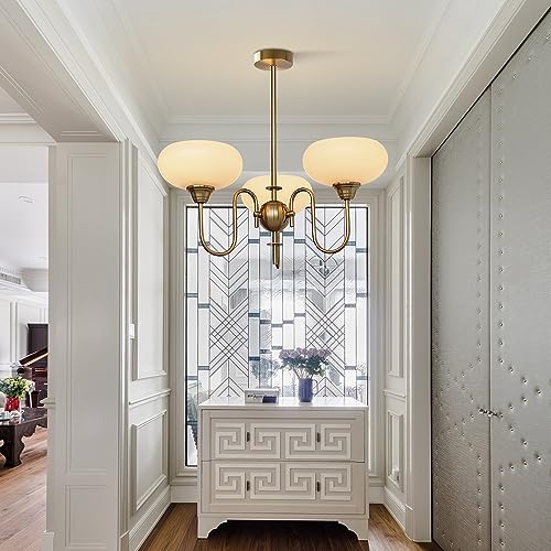Modern Gold Globe Chandelier Light Fixture Mid Century 3
