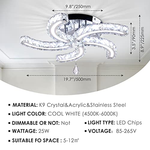 Crystal Ceiling Light