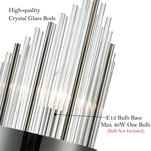 Modern 2 Light Crystal Wall Sconces Set of Two (2 Count)