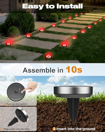 16 Pack Solar Lights Outdoor Waterproof (16 Count)