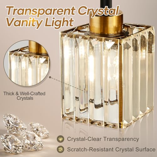 Modern Crystal Bathroom Vanity Light 4