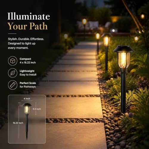 Solar Lights Outdoor 12 Pack (12 Count)