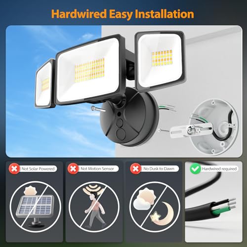 65W Smart Flood Light Outdoor (Black)