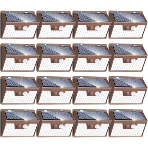 Brown Solar Lights Outdoor Motion Sensor 16 Pack (16 Count)
