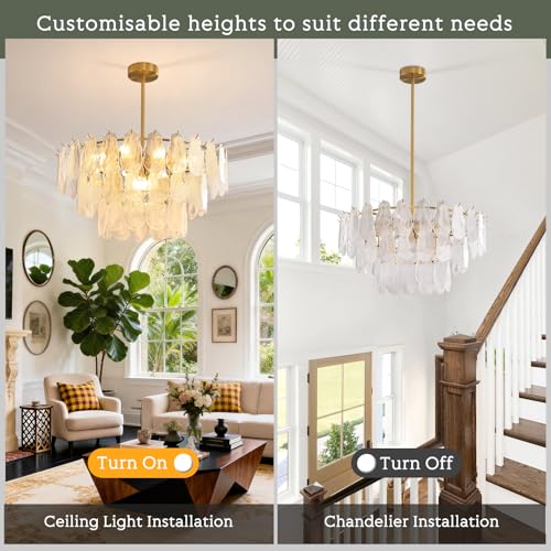 Modern Large Gold Chandeliers