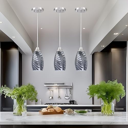 Mini Glass Pendant Light (3 Count)
