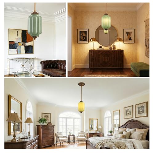5.5 in Vintage Milk Glass Ceiling Light Fixture
