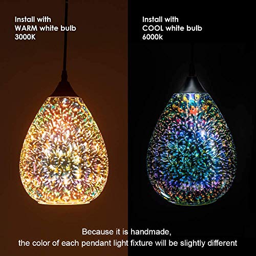 Modern 3D Pendant Lights Kitchen Island 1 Pack