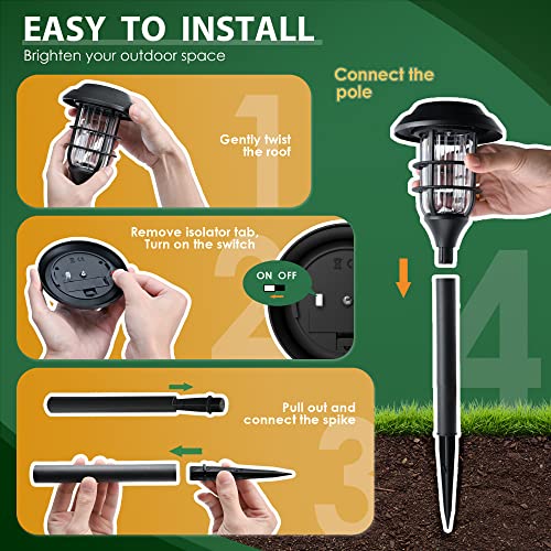 Solar Pathway Lights Waterproof Outdoor Lighting (8 Count)