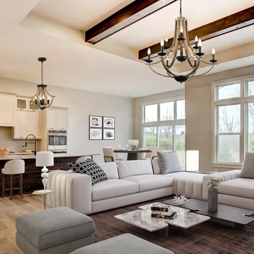 Farmhouse Chandeliers for Dining Room Light Fixture