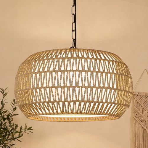 9" 52" Height Adjustable Farmhouse Chandelier Light Fixture
