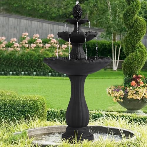 47.4"H Italian Outdoor Garden Water Fountain
