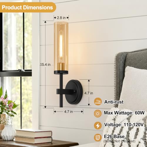 Hardwired Wall Sconces Set of Two (2 Count)