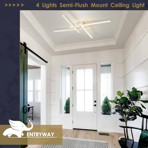 White Modern Led Chandelier 4