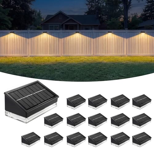 Solar Fence Lights 16 Pack (16 Count)