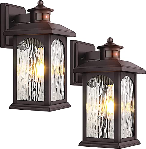 Motion Sensor Outdoor Wall Lights (2 Count)