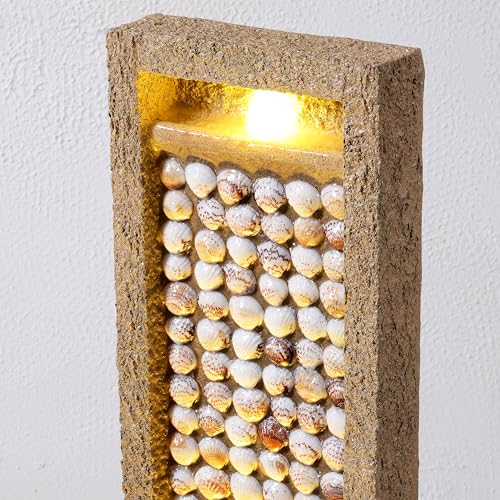 Coastal Seashells Design Outdoor Water Fountain
