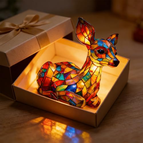 Stained Glass Animal Lamp