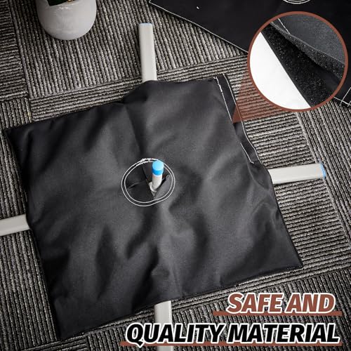 3 Pcs Sandbag Feather Flag Sand Weights Black Bag Umbrella Base
