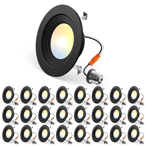 24 Pack 4 inch 5CCT LED Recessed Lighting (24 Count)