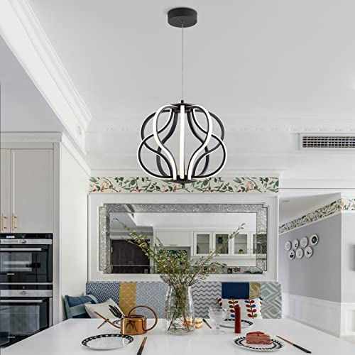 Modern LED Chandelier Acrylic Design Adjustable Hanging Chandelier Easy Install Suitable for Dining Room Living Room Bedroom Kitchen and Corridor