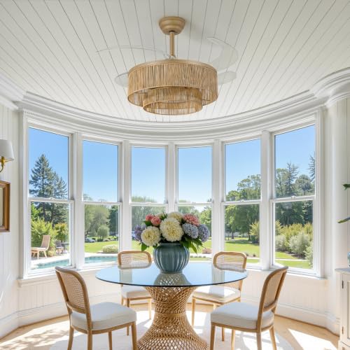 Retractable Ceiling Fans with Lights (36 inch)