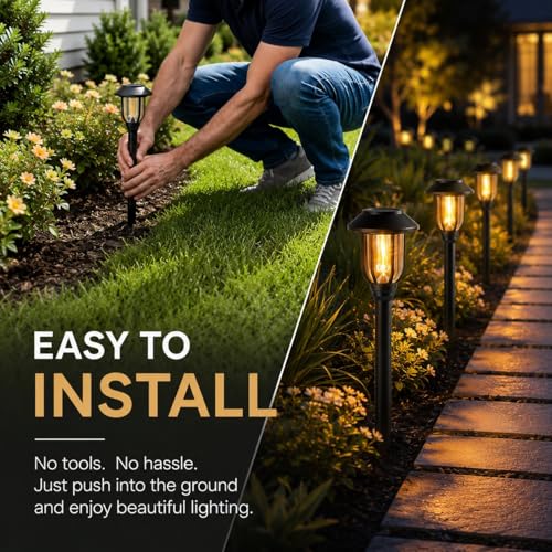 Solar Lights Outdoor 12 Pack (12 Count)