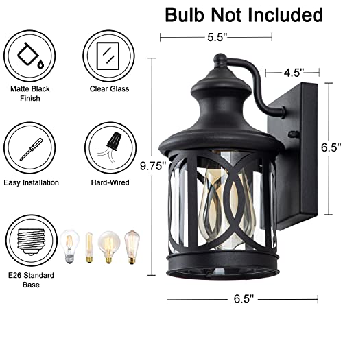 2 Pack Outdoor Wall Lights (2 Count)